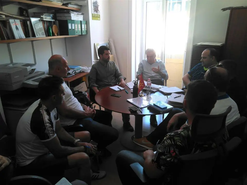 Reuni&oacute;n de los concejales de Santander del PRC Jos&eacute; Mar&iacute;a Fuentes Pila y Jes&uacute;s Go&ntilde;i con representantes de los sindicatos de la Polic&iacute;a Local