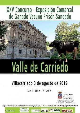 Cartel del XXV Concurso-Exposici&oacute;n Comarcal de Ganado Vacuno Fri&oacute;n Valle de Carriedoc