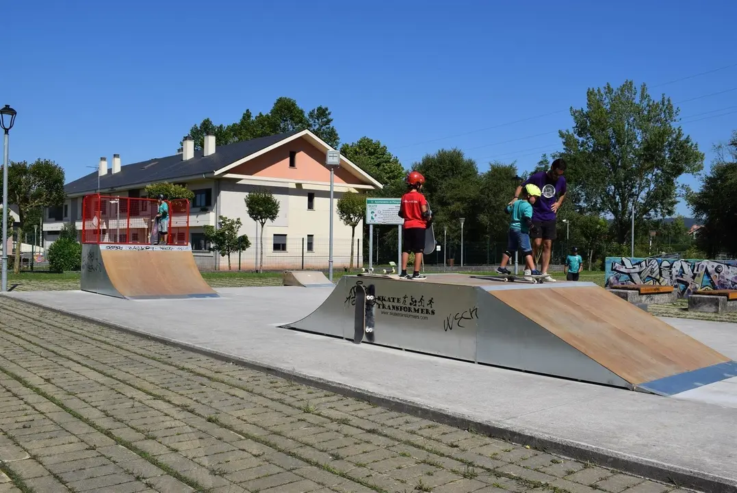 Puesta en servicio dle nuevo skatepark de Renedo