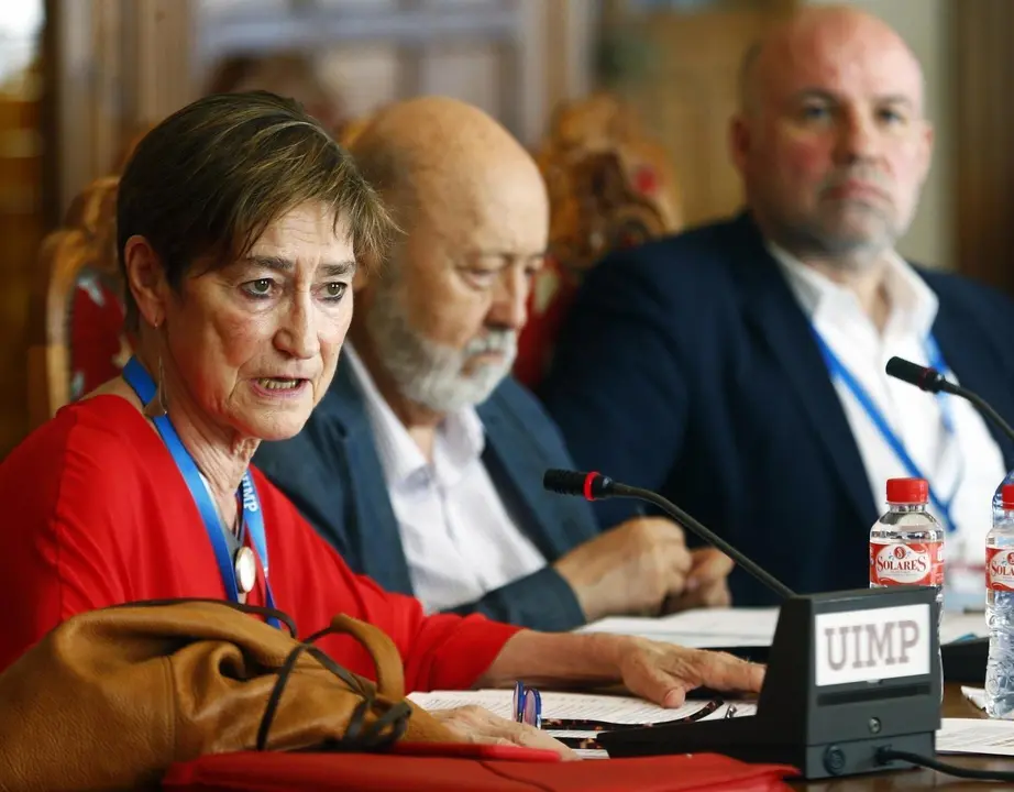 Presidenta del Consejo General de la Abogac&iacute;a, Victoria Ortega; y presidente del CIS, Jos&eacute; F&eacute;ix Tezanos