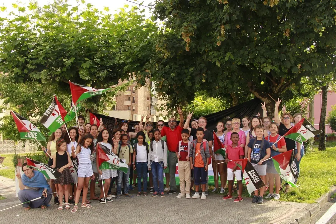 Ni&ntilde;os saharauis del programa 'Vacaciones en paz' en Cantabria
