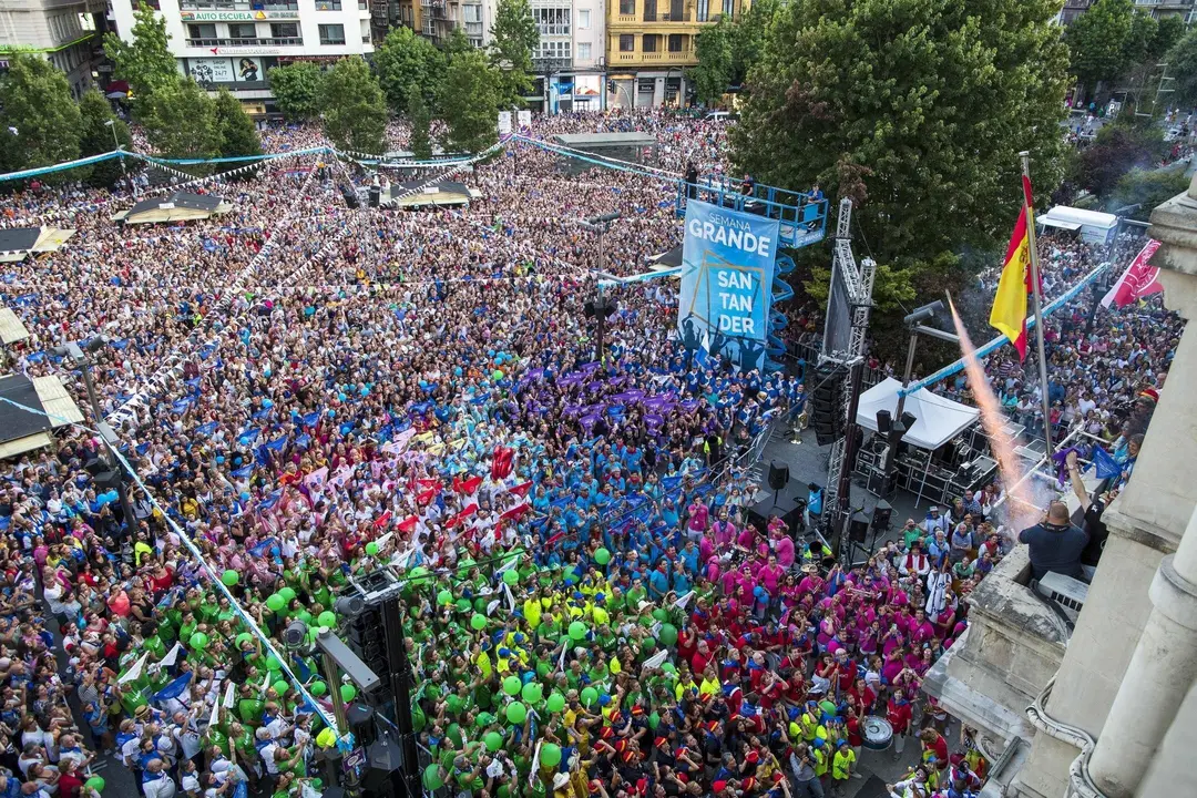 DAVID S. BUSTAMANTE 19/07/2019 SANTANDER/ CANTABRIA Chupinazo de las fiestas de Santiago en Santander