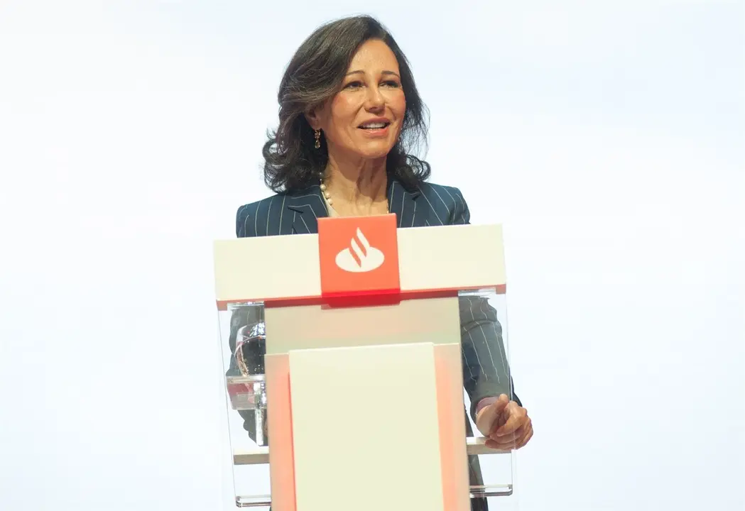 La presidenta del Santander, Ana Bot&iacute;n, en la junta general de accionistas de 2019