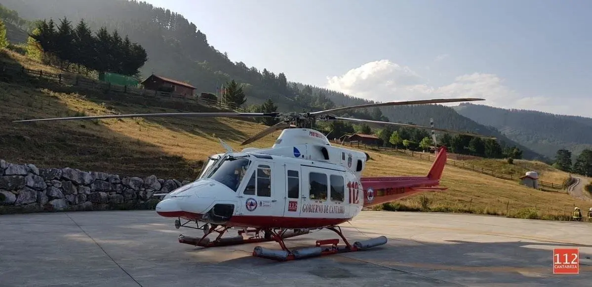 Helic&oacute;ptero del Gobierno de Cantabria
