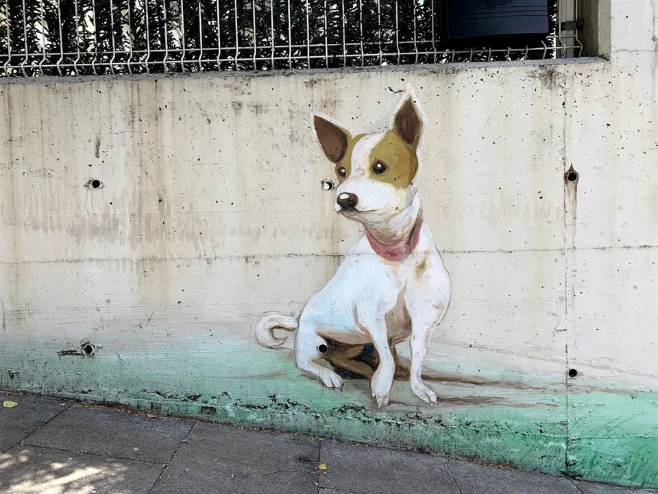 Obra en la calle Antonio Mendoza que se visitar&aacute; en los safaris urbanos de 'Monumental'