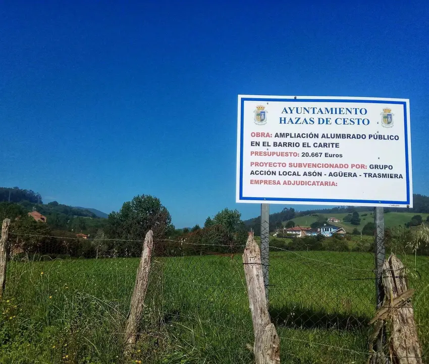 Hazas de Cesto ampl&iacute;a la red de alumbrado p&uacute;blico en el barrio &lsquo;El Carite&rsquo;