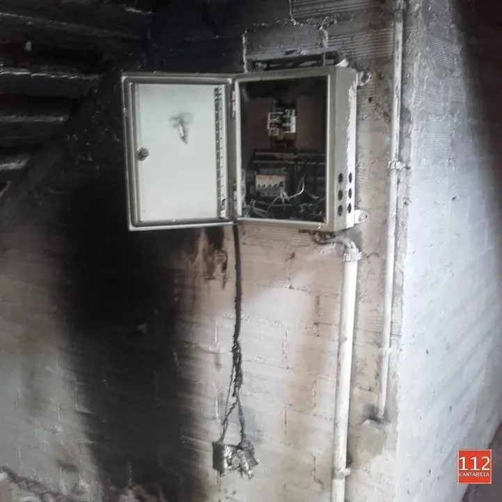 Incendio cuadro el&eacute;ctrico Balneario Puente Viesgo
