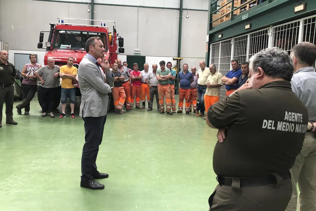 Ronda visitas Guilleromo Blanco, consejero Medio Rural