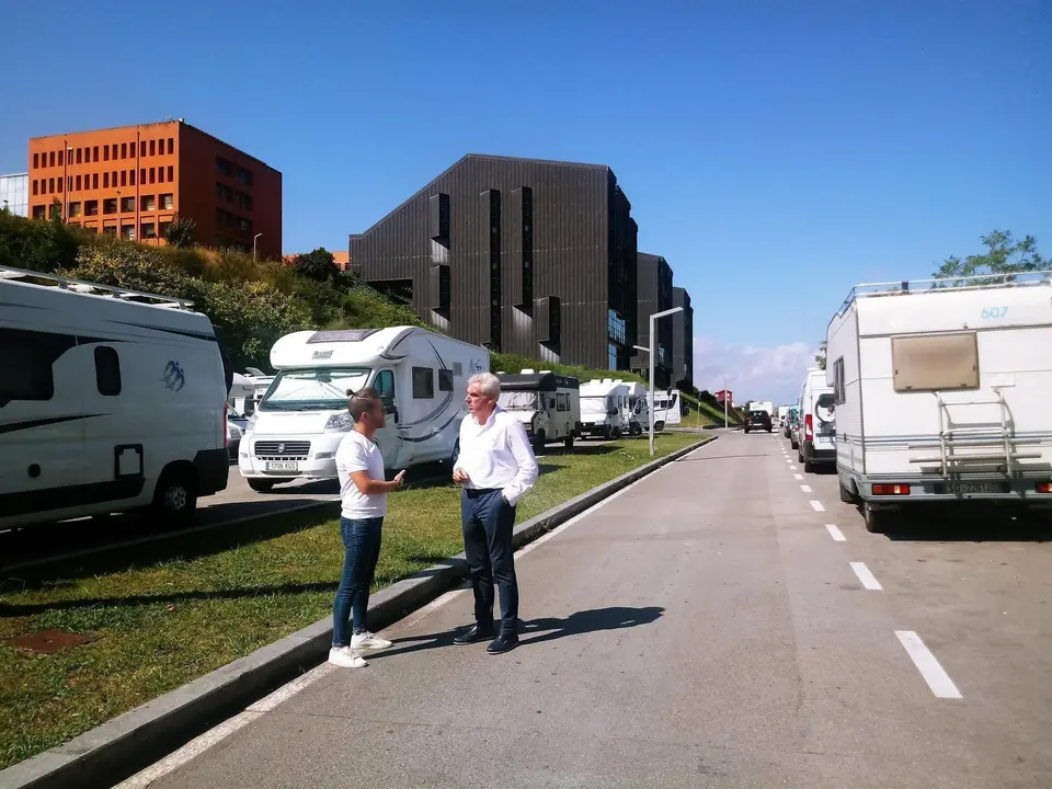 Zona para autocaravanas en Santander