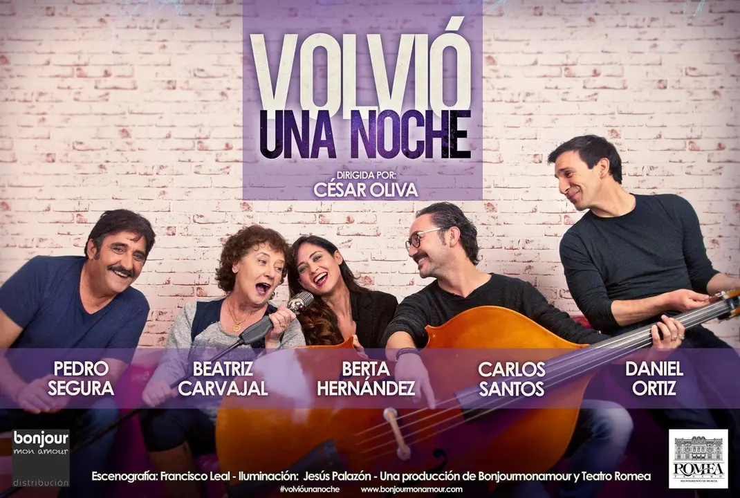 Cartel de la obra 'Volvi&oacute; una noche'