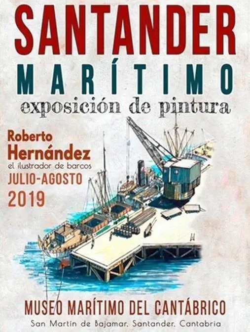 Cartel de la exposici&oacute;n 'Santander Mar&iacute;timo'