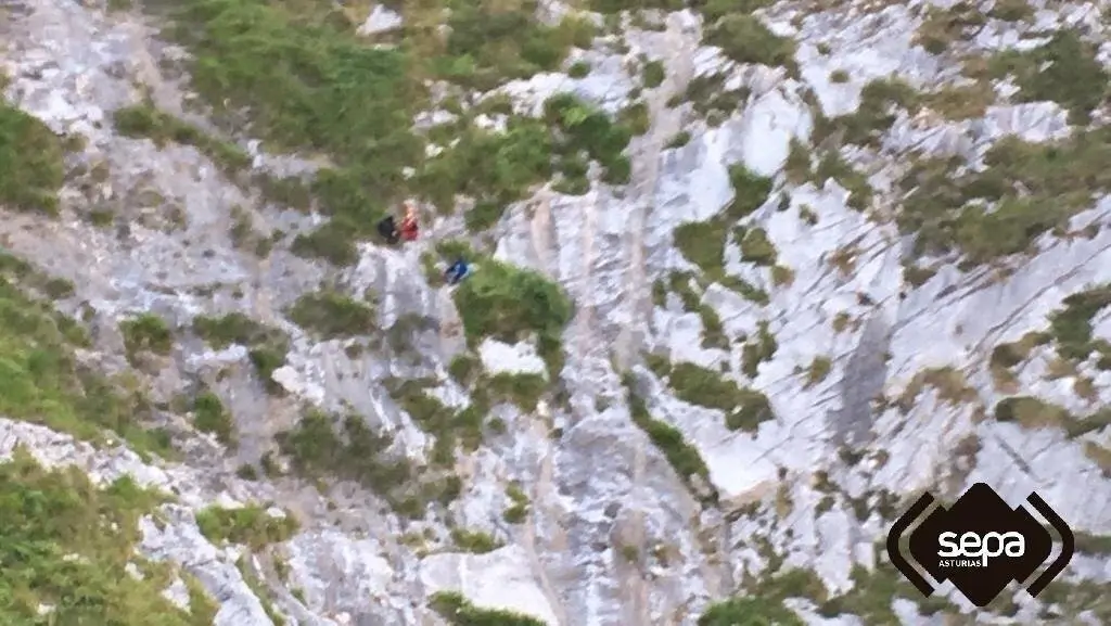 REscate de monta&ntilde;a en Cabrales.