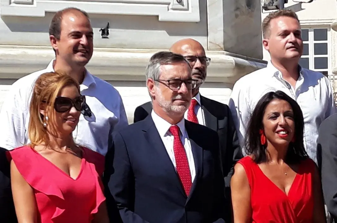 En el centro, el secretario general de Cs, Jos&eacute; Manuel Villegas