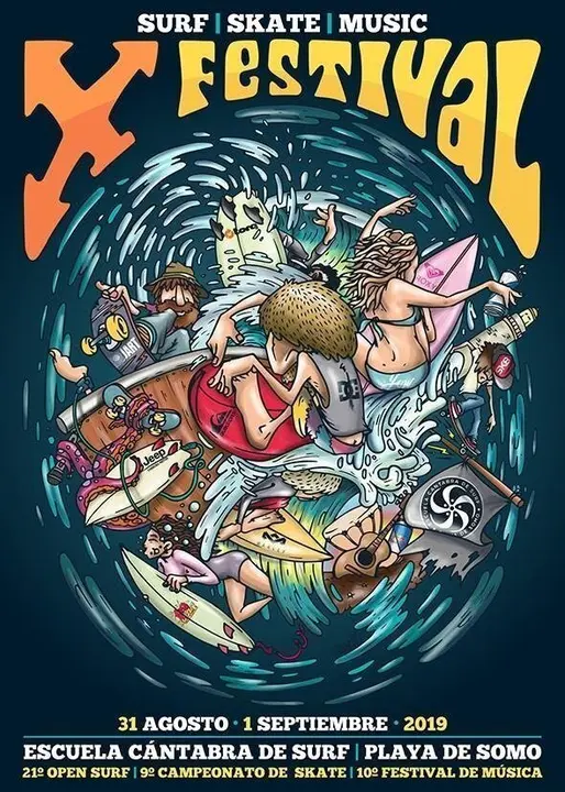 El Festival Escuela C&aacute;ntabra de Surf volver&aacute; a Somo del 30 de agosto al 1 de septiembre  