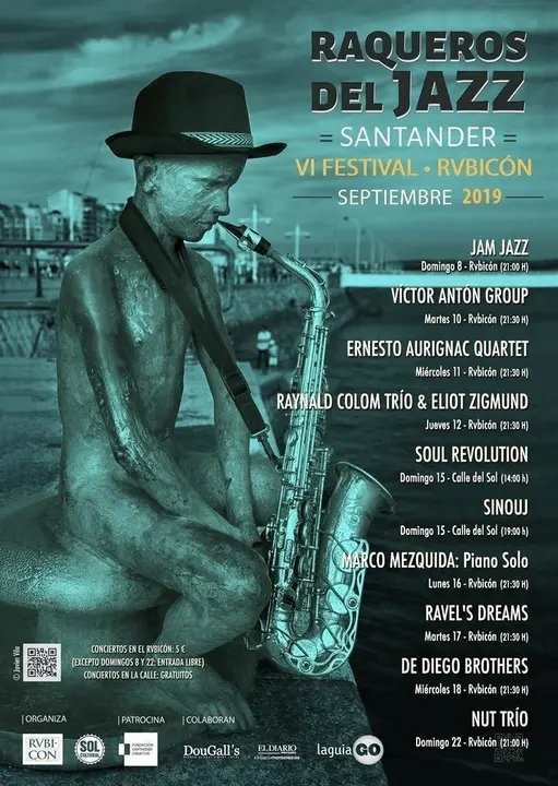 Cartel del ciclo 'Raqueros del jazz'