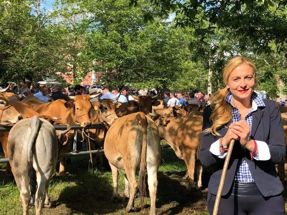Marta Garc&iacute;a, diputada de Cs en el Parlamento de Cantabria, adem&aacute;s de ganadera y empresaria