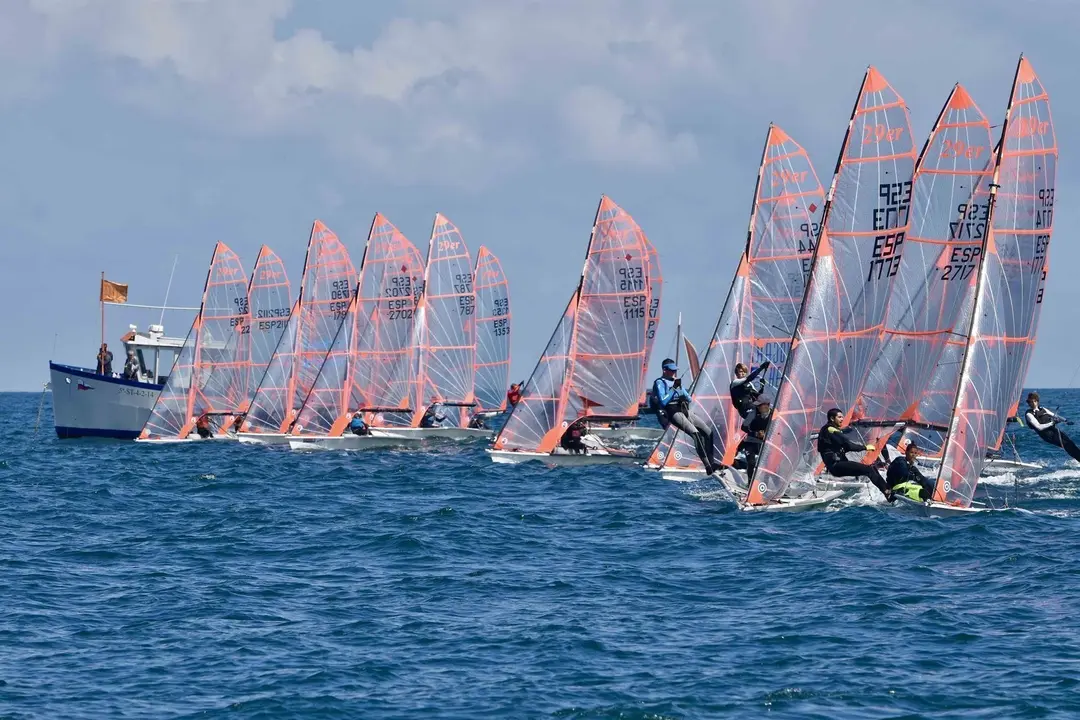 Disputa de la segunda jornada de la Copa de Espaa&ntilde;a de 29er en la Semana Internacional