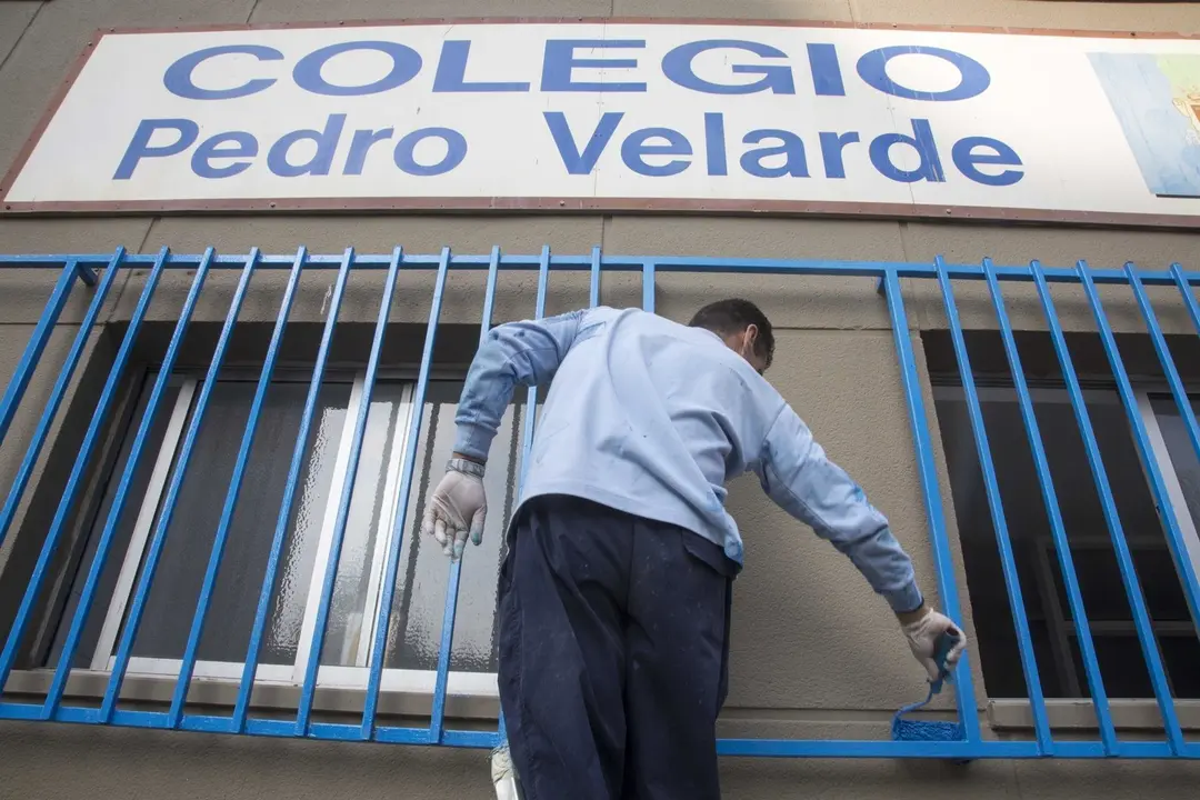 Trabajos de mantenimiento en los centros escolares