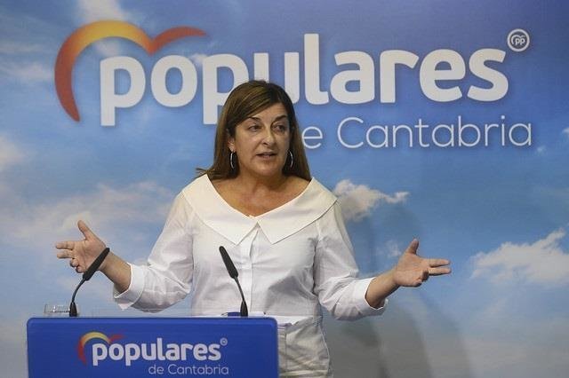 La presidenta del PP Cantabria. María José Sáenz de Buruaga