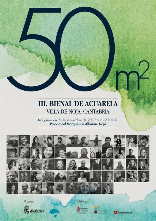 Noja acoge la III Bienal de Acuarela 50m2, que se abre a nivel internacional