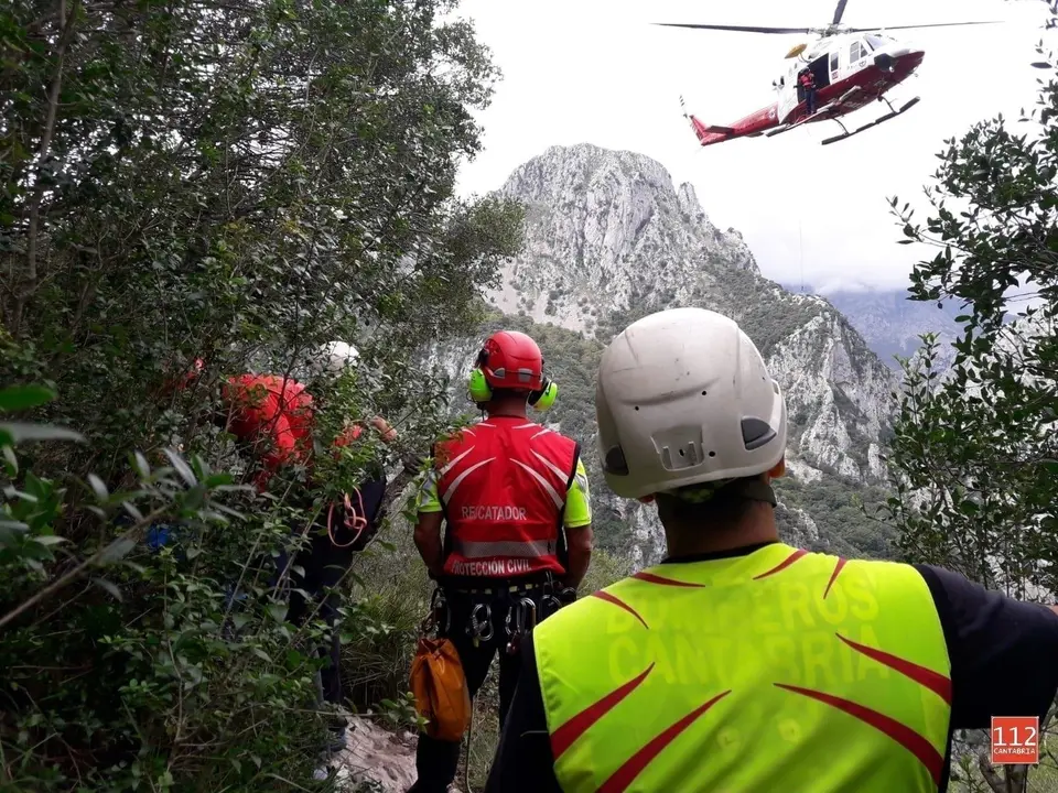 Nuevo rescate en la v&iacute;a ferrata de La Hermida