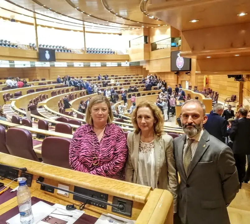 Los senadores por Cantabria Isabel Fern&aacute;ndez, Gustavo Garc&iacute;a y Roc&iacute;o R&aacute;bago
