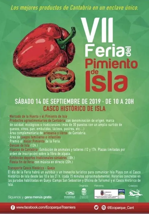 Cartel de la Feria del Pimiento de Isla