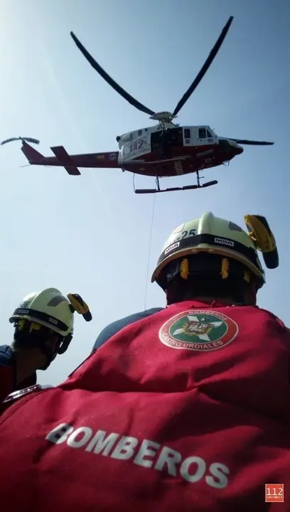 Evacuaci&oacute;n en el Monte Candina