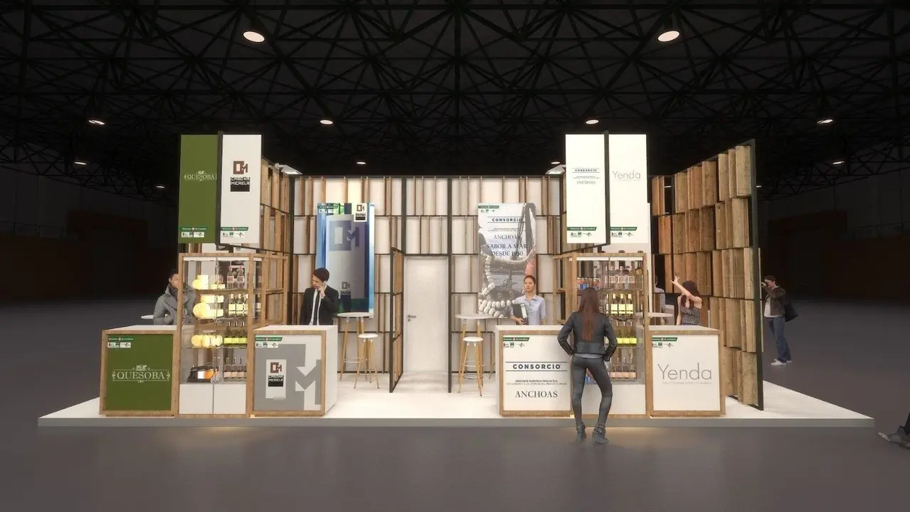 Infograf&iacute;a del stand que pondr&aacute; Cantabria en la feria Andaluc&iacute;a Sabor