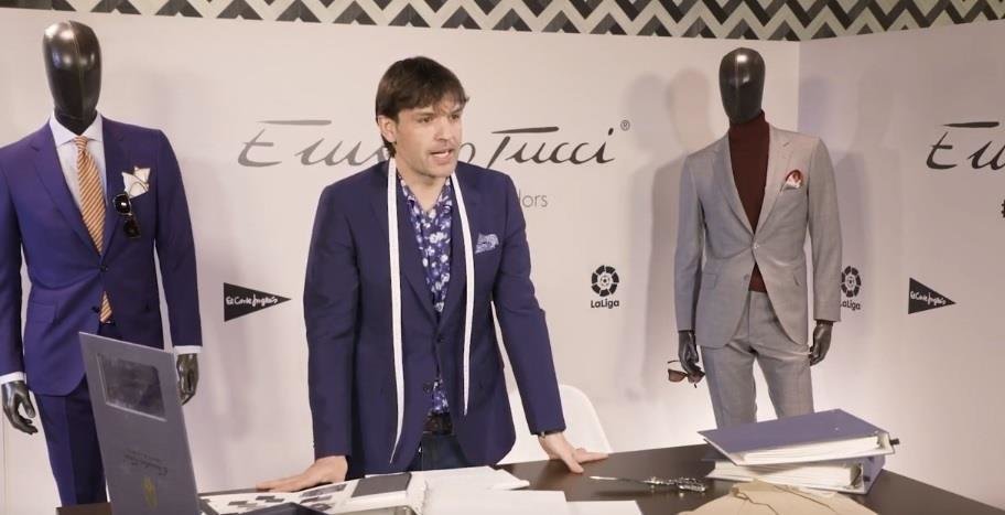 Fernando Morientes, nuevo gurú de la moda en un cameo de El Corte Inglés para Emidio Tucci