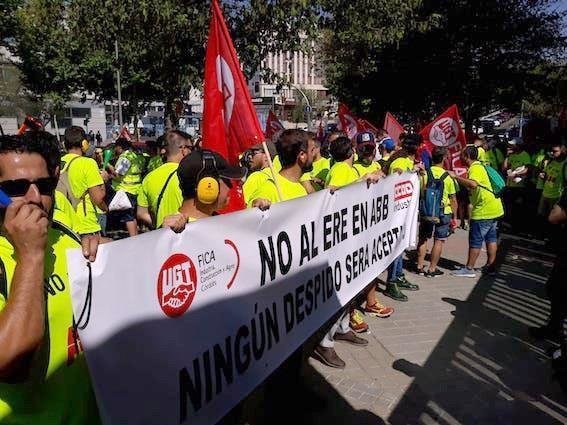 Trabajadores de ABB se manifiestan en Madrid en contra del ERE
