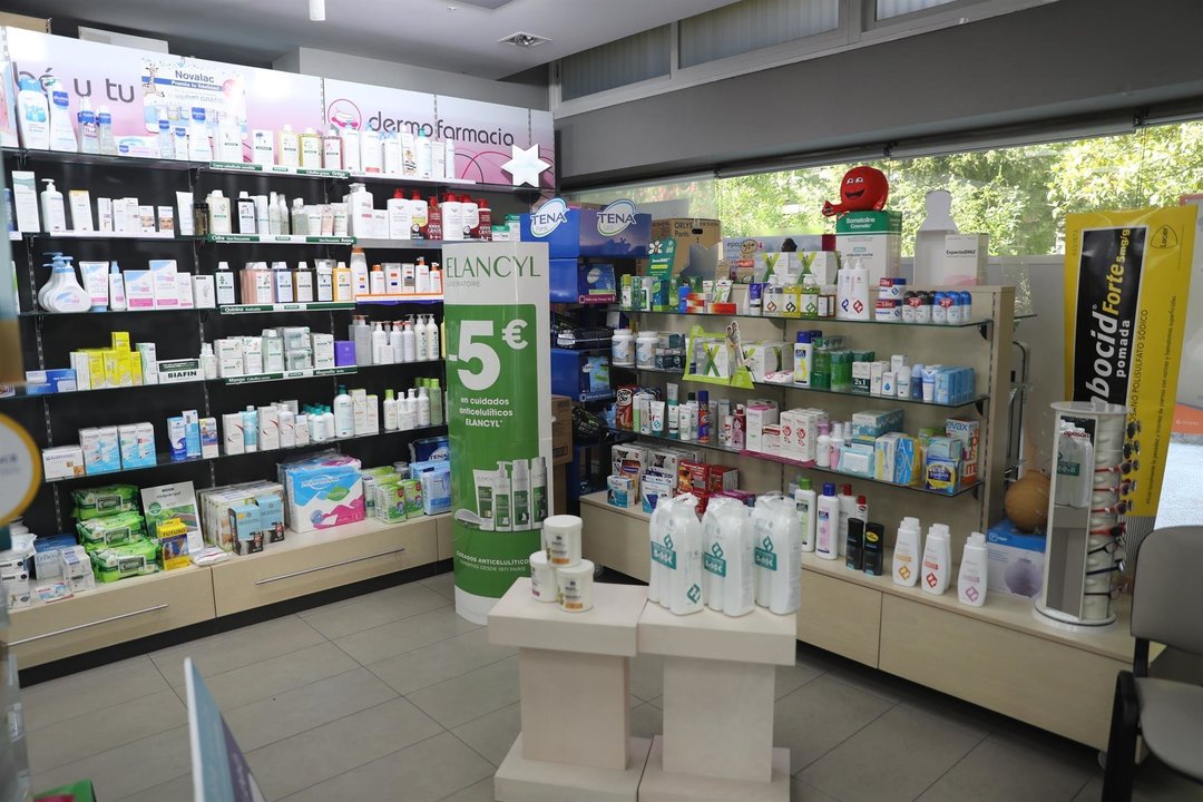Imagen del interior de una farmacia de Madrid.