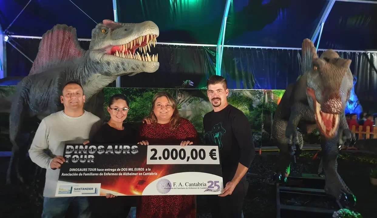 Donaci&oacute;n de 2.000 euros de la recaudaci&oacute;n a 2.000 euros a la Asociaci&oacute;n de Familiares de Enfermos de Alzheimer en Cantabria