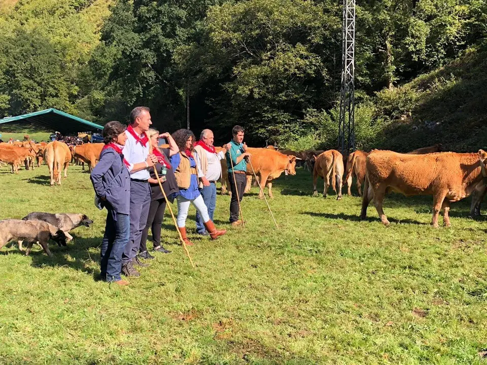 El consejero de Desarrollo Rural, Ganader&iacute;a, Pesca, Alimentaci&oacute;n y Medio Ambiente, Guillermo Blanco, asiste a la tradicional feria de Los Tojos.