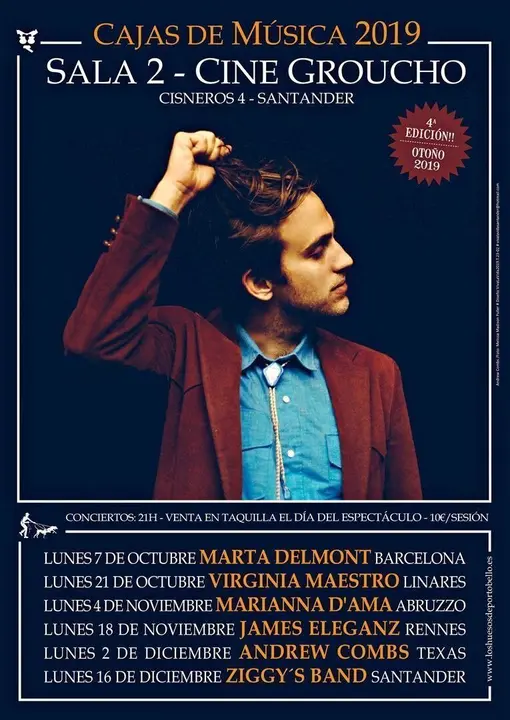 Cartel del ciclo Cajas de M&uacute;sica