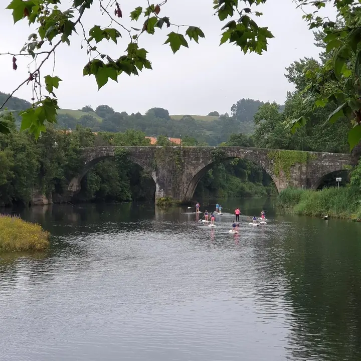 Curso de stand up paddle en el r&iacute;o Pas