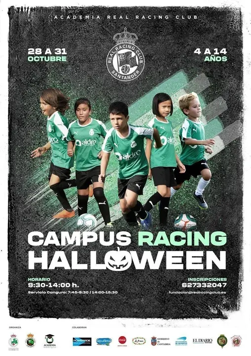 Cartel del Campus de Halloween del Racing