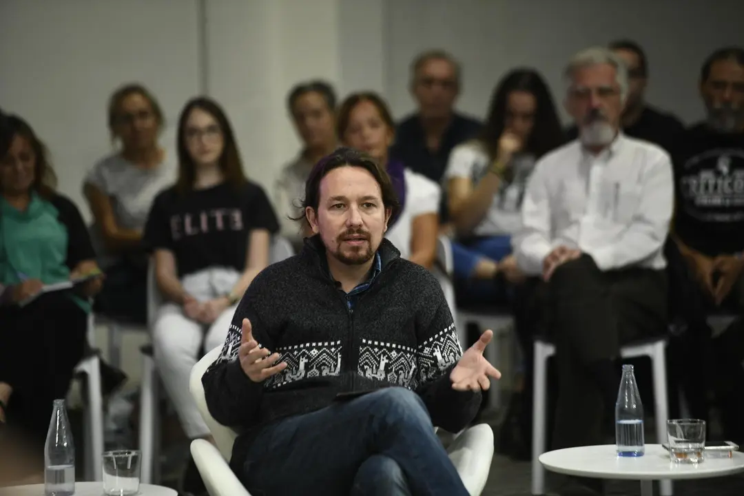 El secretario general de Podemos, Pablo Iglesias