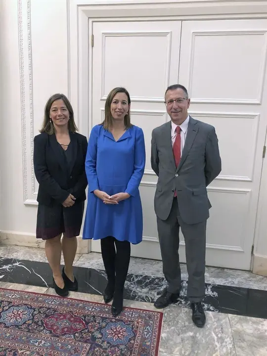 La consejera de Econom&iacute;a y Hacienda, Mar&iacute;a S&aacute;nchez, se re&uacute;ne en Bilbao con el responsable de Asuntos Europeos del Gobierno Vasco, Mikel Ant&oacute;n Zarragoitia