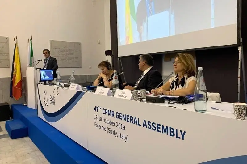 Francisco Mart&iacute;n durante su intervenci&oacute;n en Palermo en el CRPM