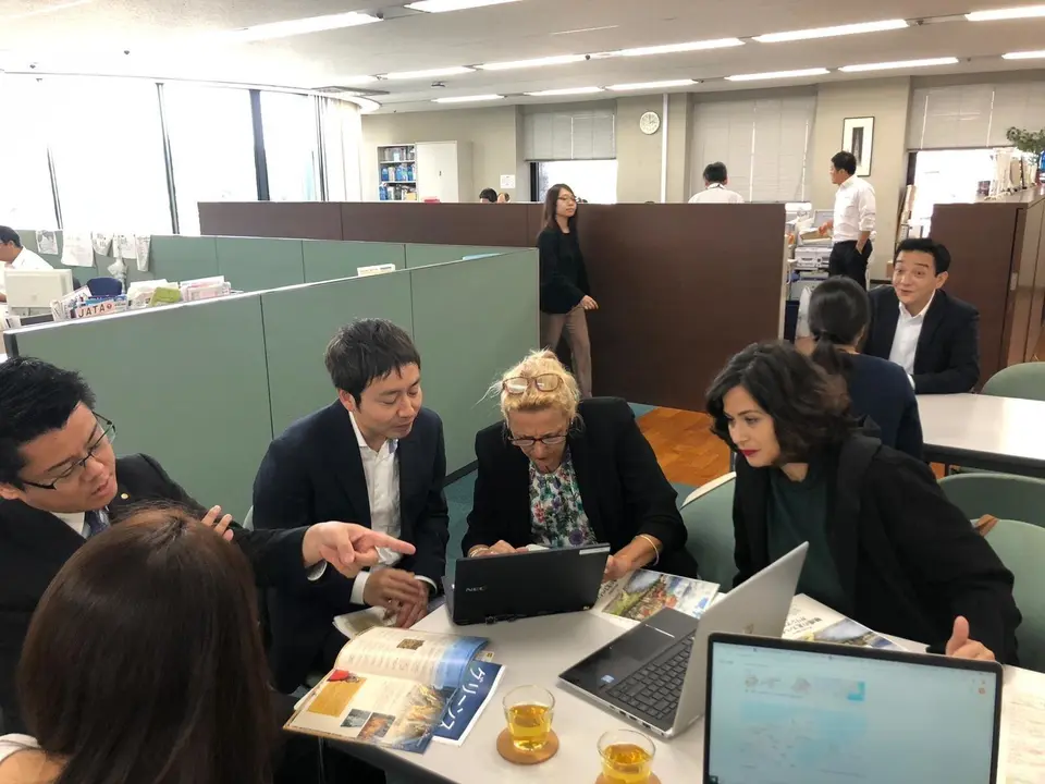 Las representantes del Gobierno de Cantabria y el Ayuntamiento de Santander mantuvieron reuniones con agencias de viajes y tour operadores japoneses