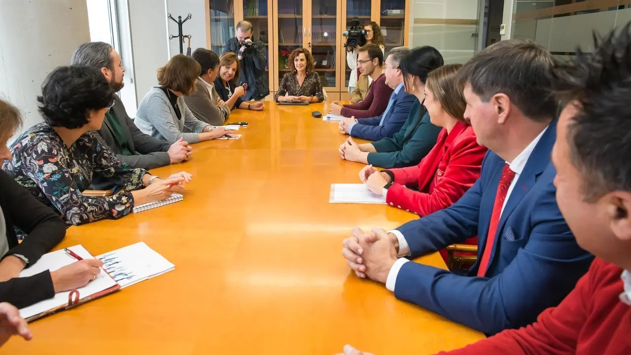 La consejera Ana Bel&eacute;n &Aacute;lvarez se re&uacute;ne en el ICASS con los representantes de las empresas y entidades prestadoras de servicios de atenci&oacute;n a la dependencia y la discapacidad