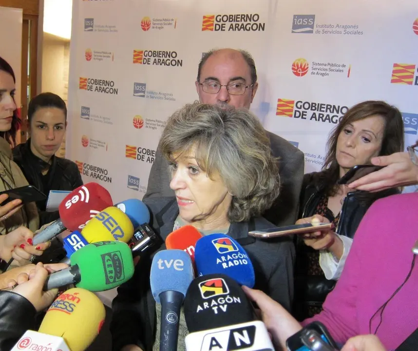 La ministra de Sanidad, Servicios Sociales e Igualdad en funciones, Mar&iacute;a Luisa Carcedo, en Zaragoza.