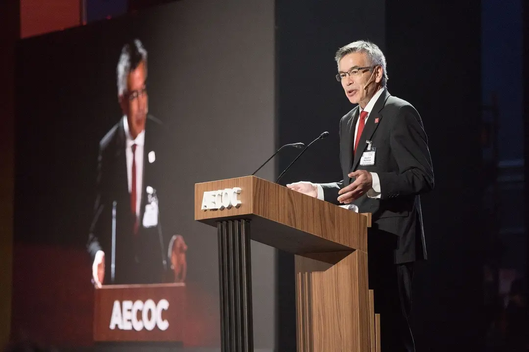 El presidente de Eroski, Agunt&iacute;n Markaide, en el Congreso de AECOC