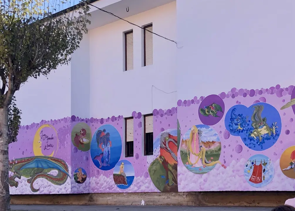 El colegio Jos&eacute; Luis Hidalgo inaugura su nuevo mural mitol&oacute;gico