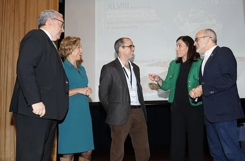 El consejero de Sanidad, Miguel Rodr&iacute;guez, durante su participaci&oacute;n en la Reuni&oacute;n Anual de la Sociedad Espa&ntilde;ola de Neurorradiolog&iacute;a