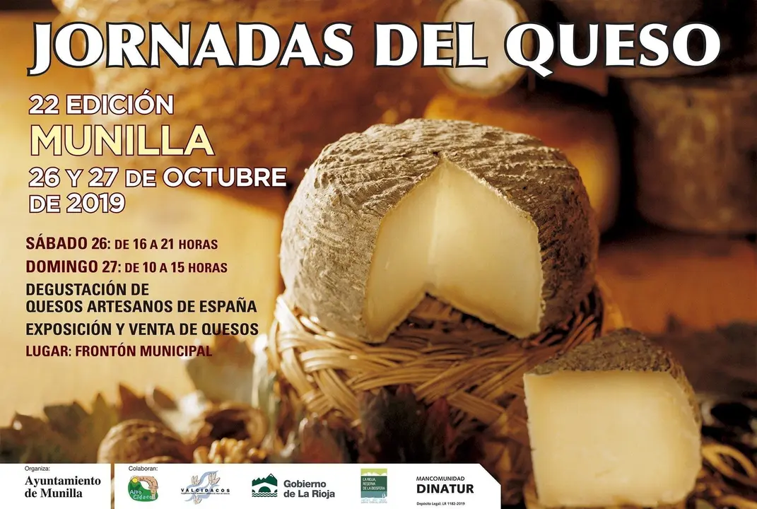 Cartel de las Jornadas de Queso de Munilla.