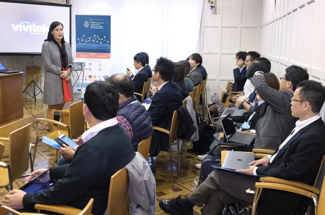 La alcaldesa de Santander, Gema Igual, en la reuni&oacute;n de seguimiento del proyecto 'M-SEC' entre Europa y Jap&iacute;n para mejorar la seguridad de las ciudades inteligentes