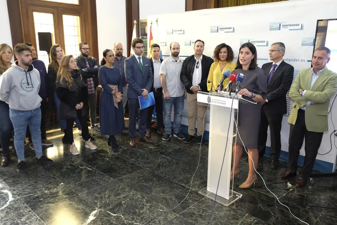 La alcaldesa de Santander, Gema Igual, interviene en la presentaci&oacute;n de la segunda edici&oacute;n del programa municipal de Crowdfunding