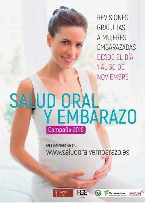 Cartel de la 'III Campa&ntilde;a Salud Oral y Embarazo'